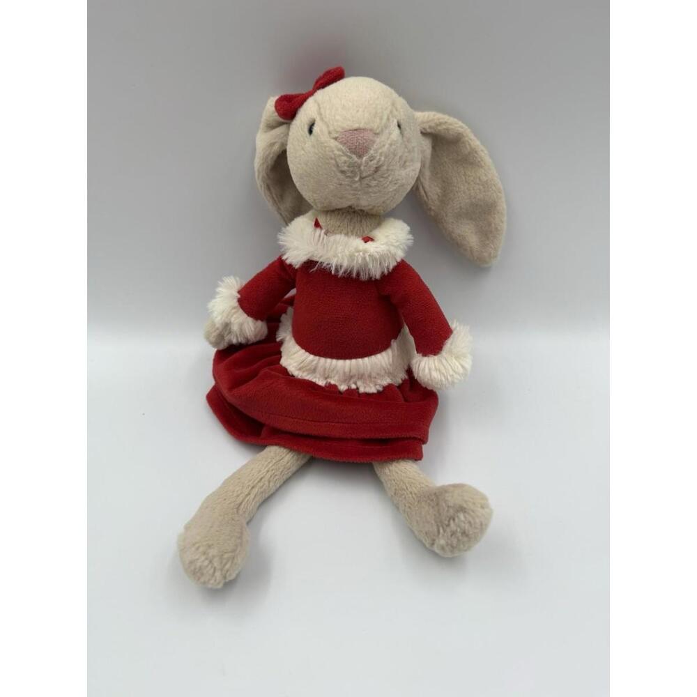 jellycat london i am festive lottie bunny plush soft toy retired rare